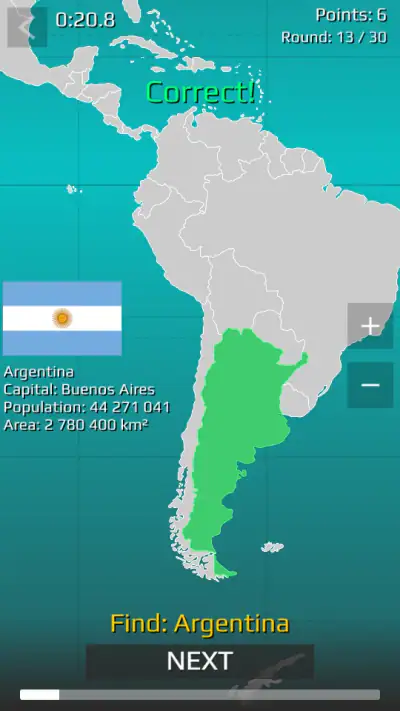 World Map Quiz screenshot 1