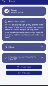 Zähler für Wear OS screenshot