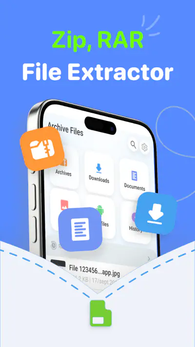 ZipSafe アーカイバー & エクストラクター screenshot 1