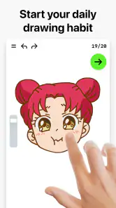 お絵描きアプリ、ペイント、塗り絵・ ArtWorkout screenshot