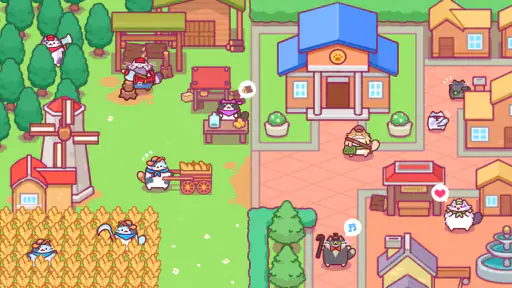 ねこタウン：かわいい放置型農場育成ゲーム screenshot