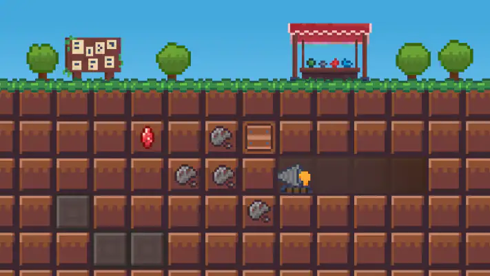 ほりほりドリル:コツコツ採掘・作業ゲーム screenshot 1