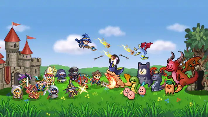 わらわら兵団: 戦略ピクセルラインディフェンス screenshot 1