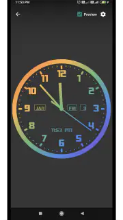 アナログ時計ライブ壁紙 screenshot 8
