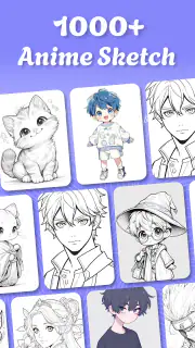 アニメスケッチを描く screenshot 3