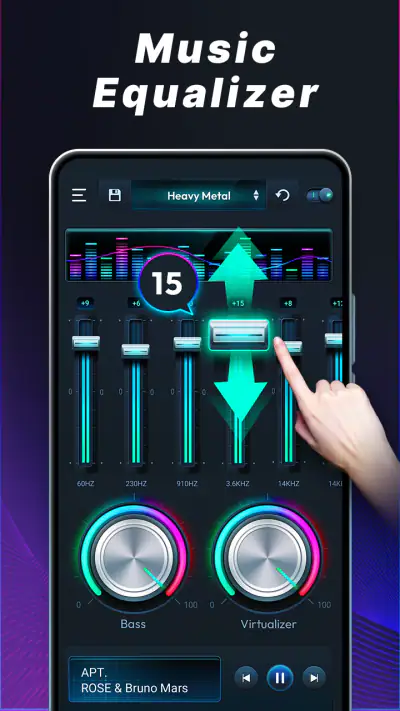 イコライザー 重低音アンドロイド用 screenshot 1