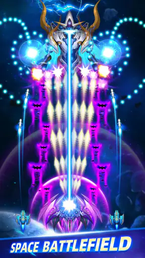 ギャラクシー戦闘機：宇宙船インベーダー・シューティングゲーム screenshot 1