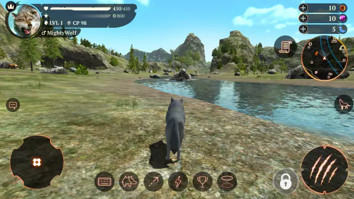 ザ・ウルフ：オープンワールド動物狩猟ゲーム screenshot 1