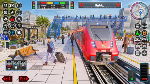 シティトレインゲーム3Dトレインゲーム screenshot 5