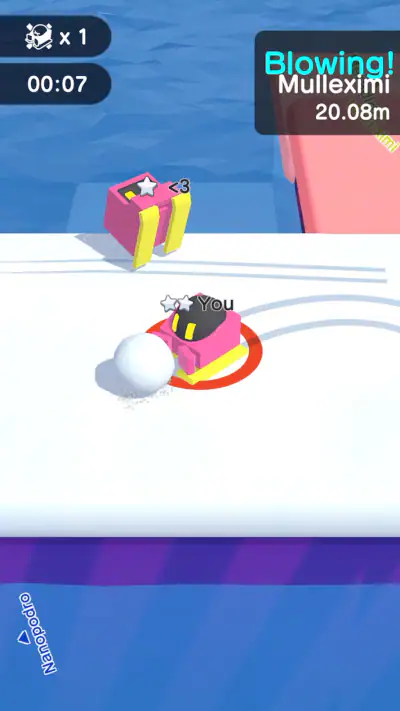 スノーボール.io - 雪玉の爽快なバトルゲーム screenshot 1