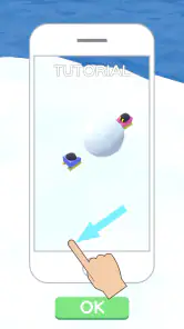 スノーボール.io - 雪玉の爽快なバトルゲーム screenshot