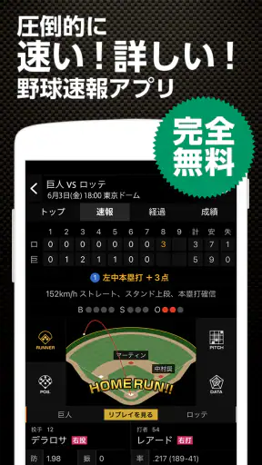 スポナビ 野球速報 screenshot 1
