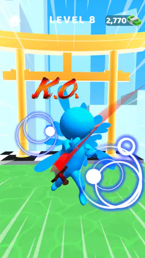 ソードプレイ！3D忍者が駆け抜け斬りまくる screenshot 1