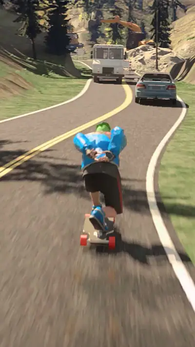 ダウンヒルレーサー (Downhill Racer) screenshot 1