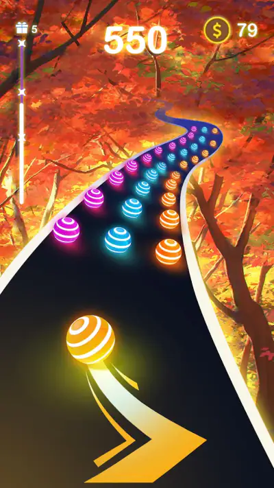 ダンシングロード: 音ボールゲー! screenshot 1