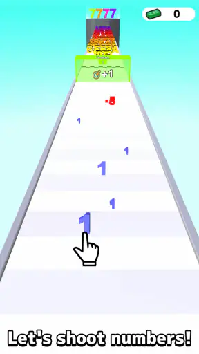 ナンバーマージラン : 数字シューティング screenshot 1