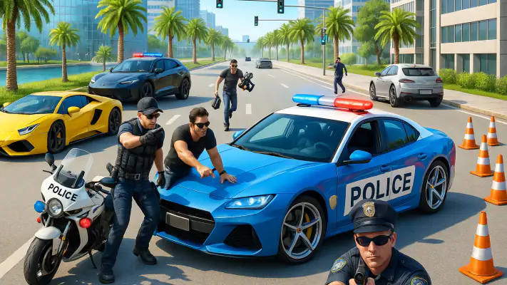 パトカーのゲーム: 警察官ゲーム screenshot 1