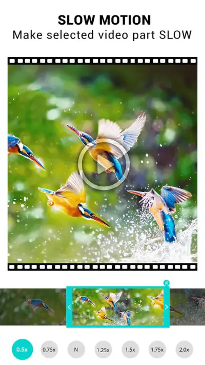 ビデオスピードチェンジャー: SlowMo screenshot 1