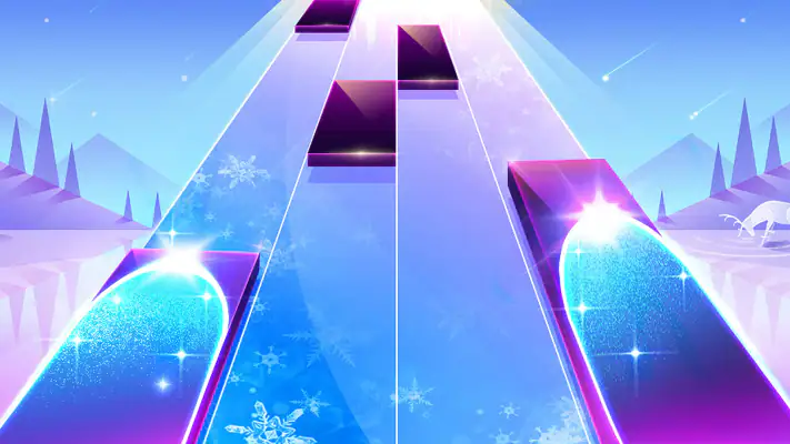 ピアノホワイトゴー: ピアノタイル ピアノゲーム 音楽ゲーム screenshot 1