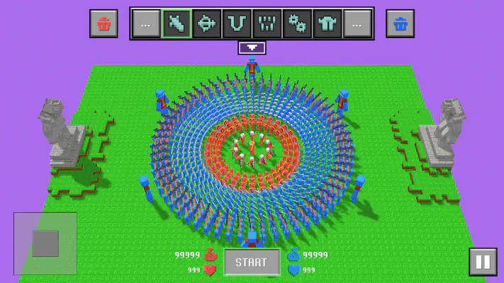 ブロック状のラグドールの戦い screenshot 1