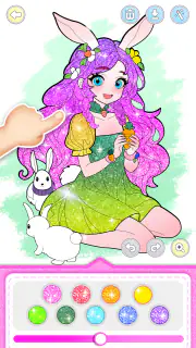 プリンセスゲーム：ファンタジーぬりえ screenshot 4