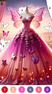 プリンセスドレスぬりえゲーム screenshot 4
