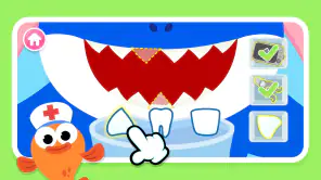 ベビーシャーク歯医者プレイ: ゲーム screenshot 1