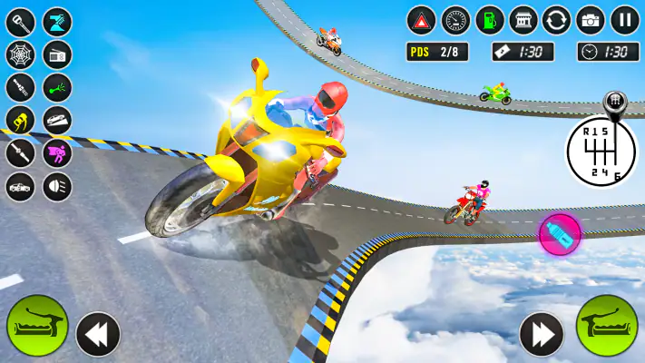 メガ リアルバイク レーシングゲーム screenshot 1