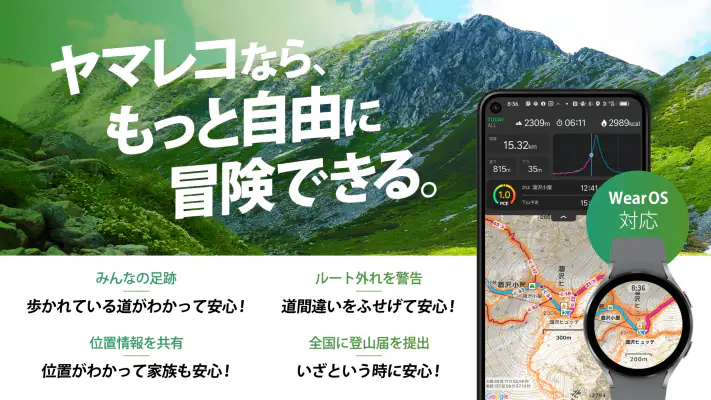 ヤマレコ　山登りがもっと楽しくなる登山アプリ screenshot 1