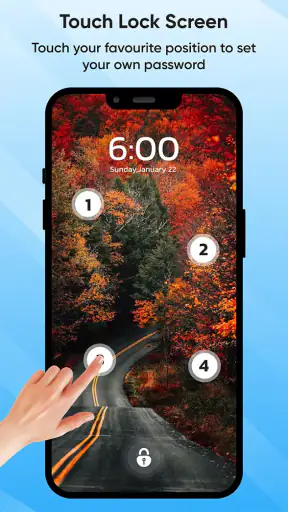 ロック画面をタッチ 写真をタッチ screenshot 1
