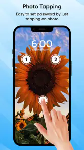 ロック画面をタッチ 写真をタッチ screenshot