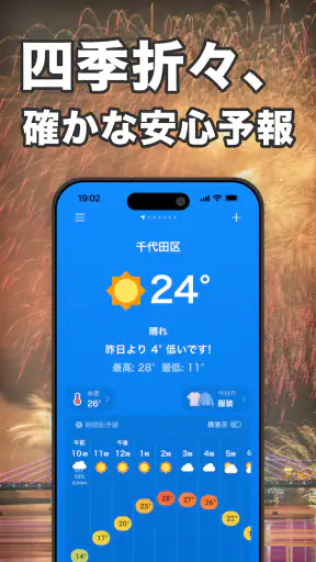 天気天気 - 天気予報 ・ 天気 ・ 天気 予報 screenshot 1