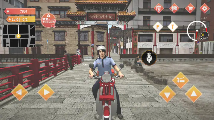 日本郵便配達バイクシミュレーター長崎編 screenshot 1