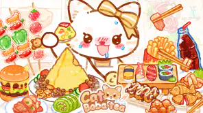 猫のタピオカティー: Boba Tea ASMR食べ物ゲーム screenshot 1