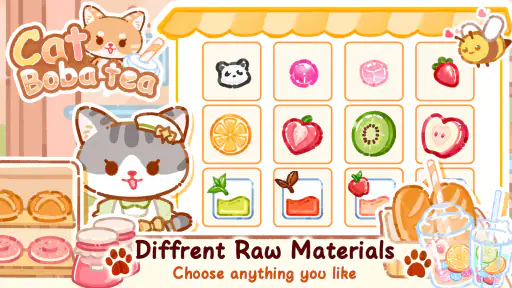 猫のタピオカティー: Boba Tea ASMR食べ物ゲーム screenshot