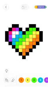 番号でぬりえ: ピクセル着色ゲーム screenshot