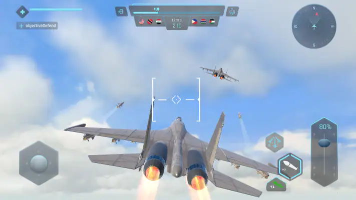 空の戦士：戦闘機での戦闘ゲーム screenshot 1