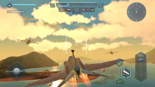 空の戦士：戦闘機での戦闘ゲーム screenshot