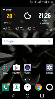 簡単な天気＆時計ウィジェット screenshot 2