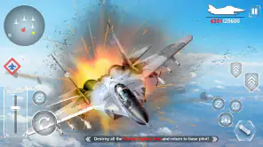 航空機攻撃: ジェット戦闘機 screenshot 1