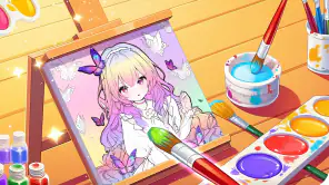 色塗り絵：イラストお絵描きぬりえパズルASMRゲーム screenshot 1