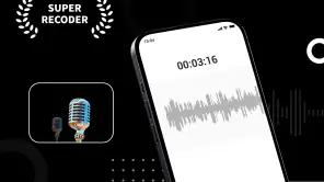 録音アプリ、ボイスレコーダー、ボイスメモ文字起こし音声録音機 screenshot 1