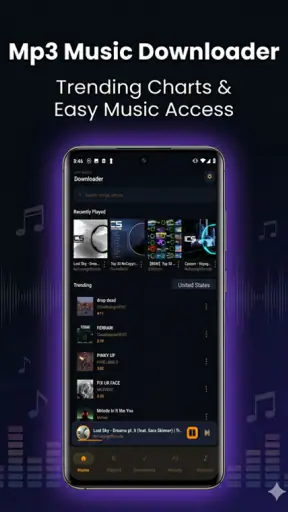 音楽 MP3 ダウンローダー screenshot 1