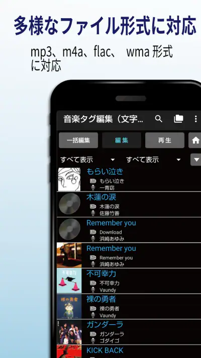 音楽タグ編集（文字化け対応）－完全版－ screenshot 1