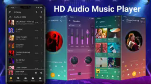 音楽プレーヤー - オーディオプレーヤーとベースブースター screenshot 1