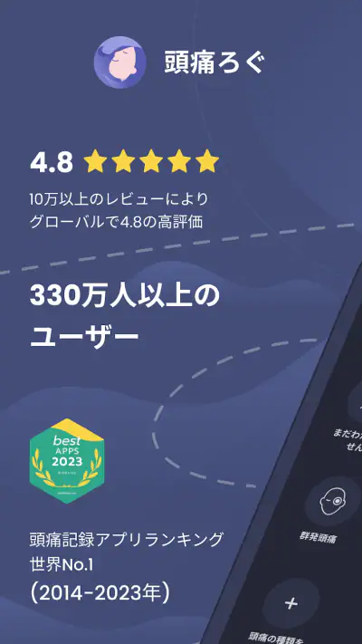 頭痛ろぐ ｜頭痛記録アプリ screenshot 1