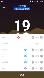 1Muslim: Gebedstijden, Azan screenshot 6