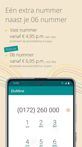 2 of meer telnrs op 1 mobiel. screenshot 1