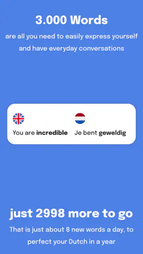 3000 Most Common Dutch Words screenshot 1