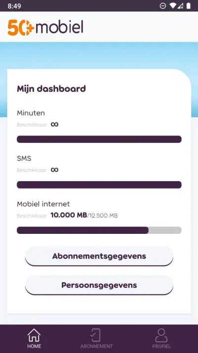50+ mobiel screenshot 1